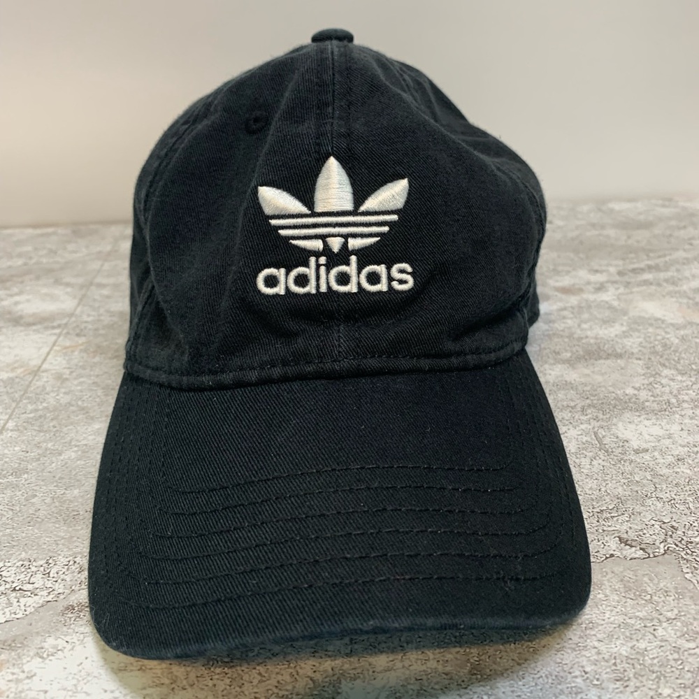 Adidas Black and White Logo Cap